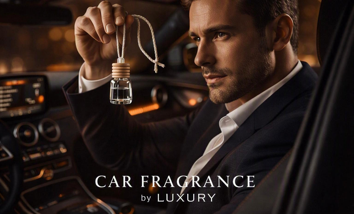 Meyzal Sultan Oud hanging car diffuser in luxury gift packaging
