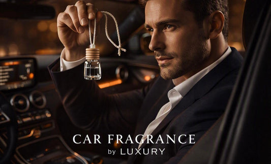 Meyzal Sultan Oud hanging car diffuser in luxury gift packaging