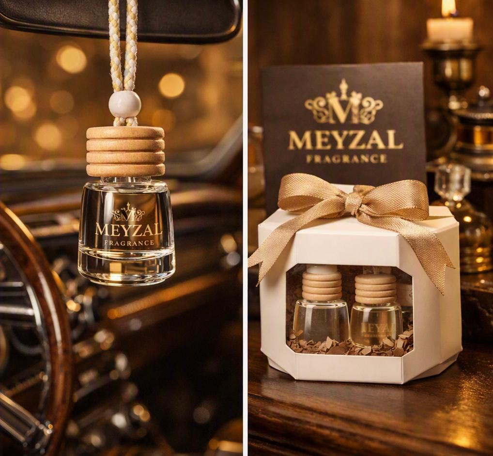 Meyzal Sultan Oud car diffuser presented as an elegant gift