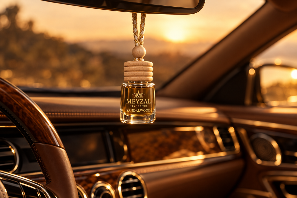 Sandalwood diffuser in-car lifestyle shot